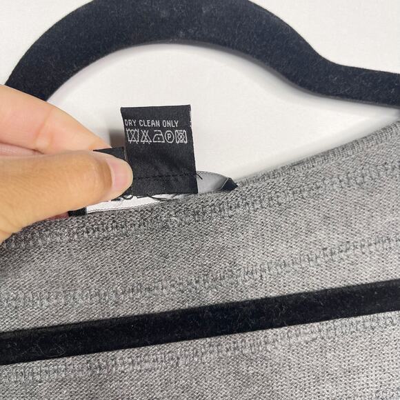 Etcetera S Gray Sequin Sleeveless Tunic Sweater Tank Scoop Neck Cotton Cashmere - Picture 7 of 7